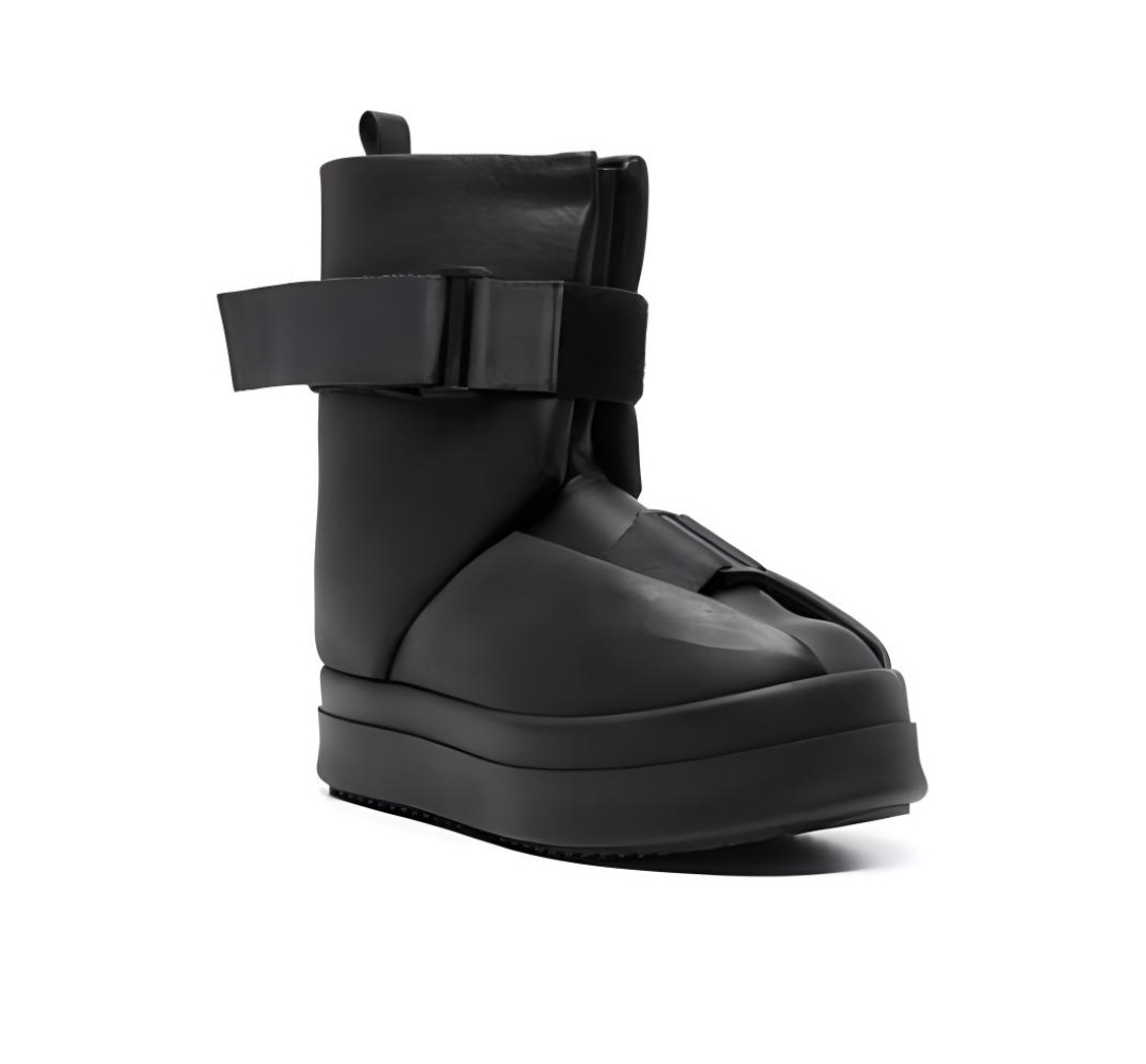 Giay Rick Owens Enkellaarzen Met Gesp 'Black' RR02C7870LCO-99