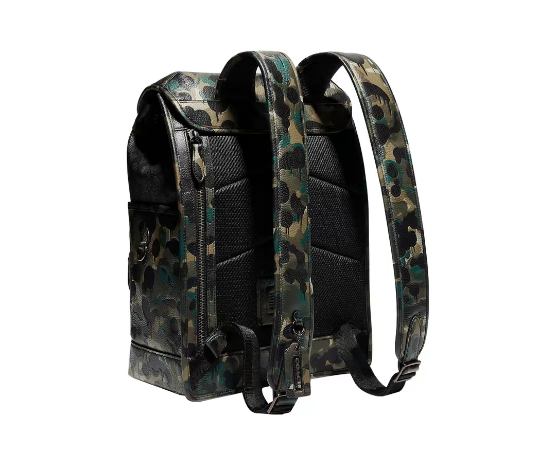 Balo Coach Flap Backpack 'Camo' C9734-A5F