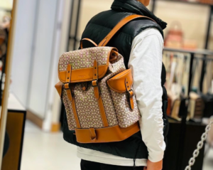 Balo Coach Hitch In Micro Signature 'Brown' CM387-URC