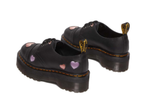 Giay Dr.Martens 1461 Leather Heart Platform 'Black' 30604001