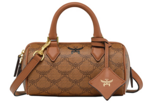 Tui MCM Mini Ella Boston In Lauretos 'Cognac' MWBESEA09CO001
