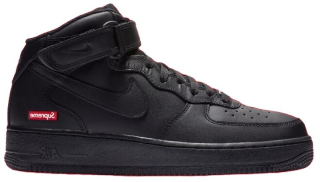Giay Nike Air Force 1 Mid x Supreme 'Black' FZ8784-001
