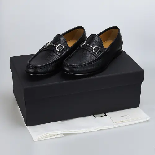 Giay Gucci Classic Horsebit 'Black Leather' 367762-AHM00-1000