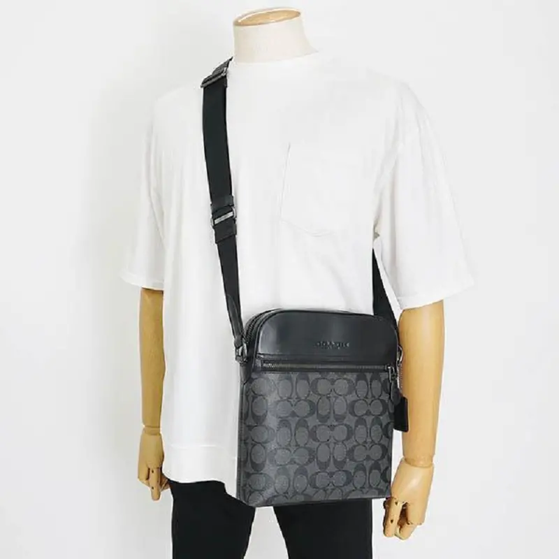 Tui Coach Bag Signature 'Gray Black' F4010-QBMI5