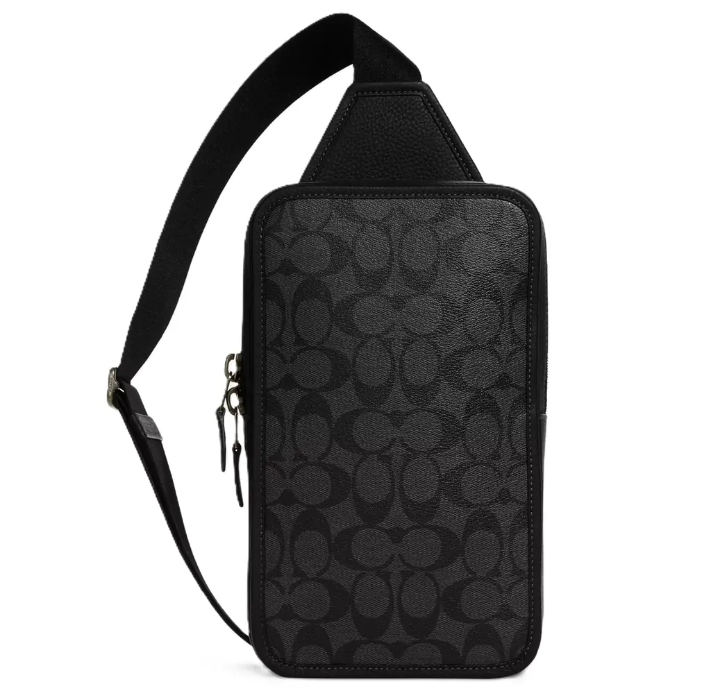 Tui Coach Sullivan In Signature Canvas 'Black' C9867-QBMI5