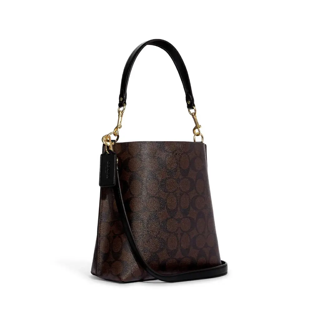 Tui Coach Mollie Bucket 22 Canvas Bag 'Brown' CA582-IMAA8