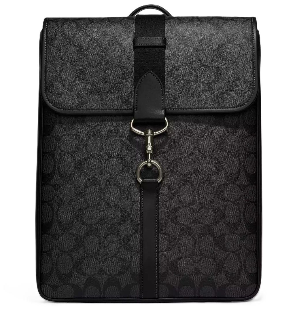 Balo Coach Blaine In Signature Canvas 'Black' CJ575-QBO4G