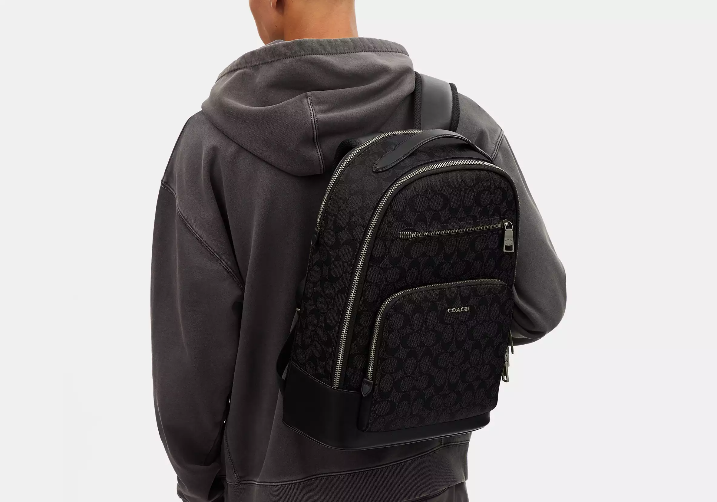 Balo Coach Ethan In Signature Canvas 'Black' CL962-QBLWO