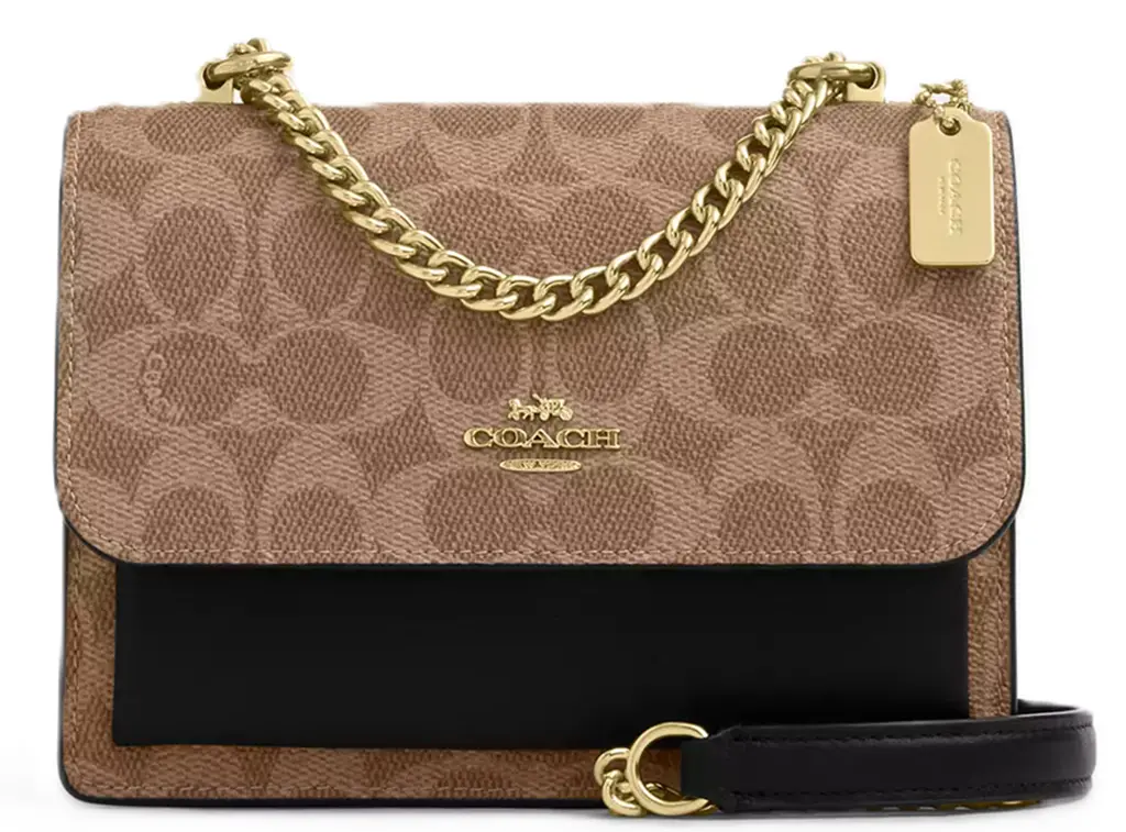 Tui Coach Mini Klare Crossbody Signature Canvas 'Tan' CW206-IMQRX