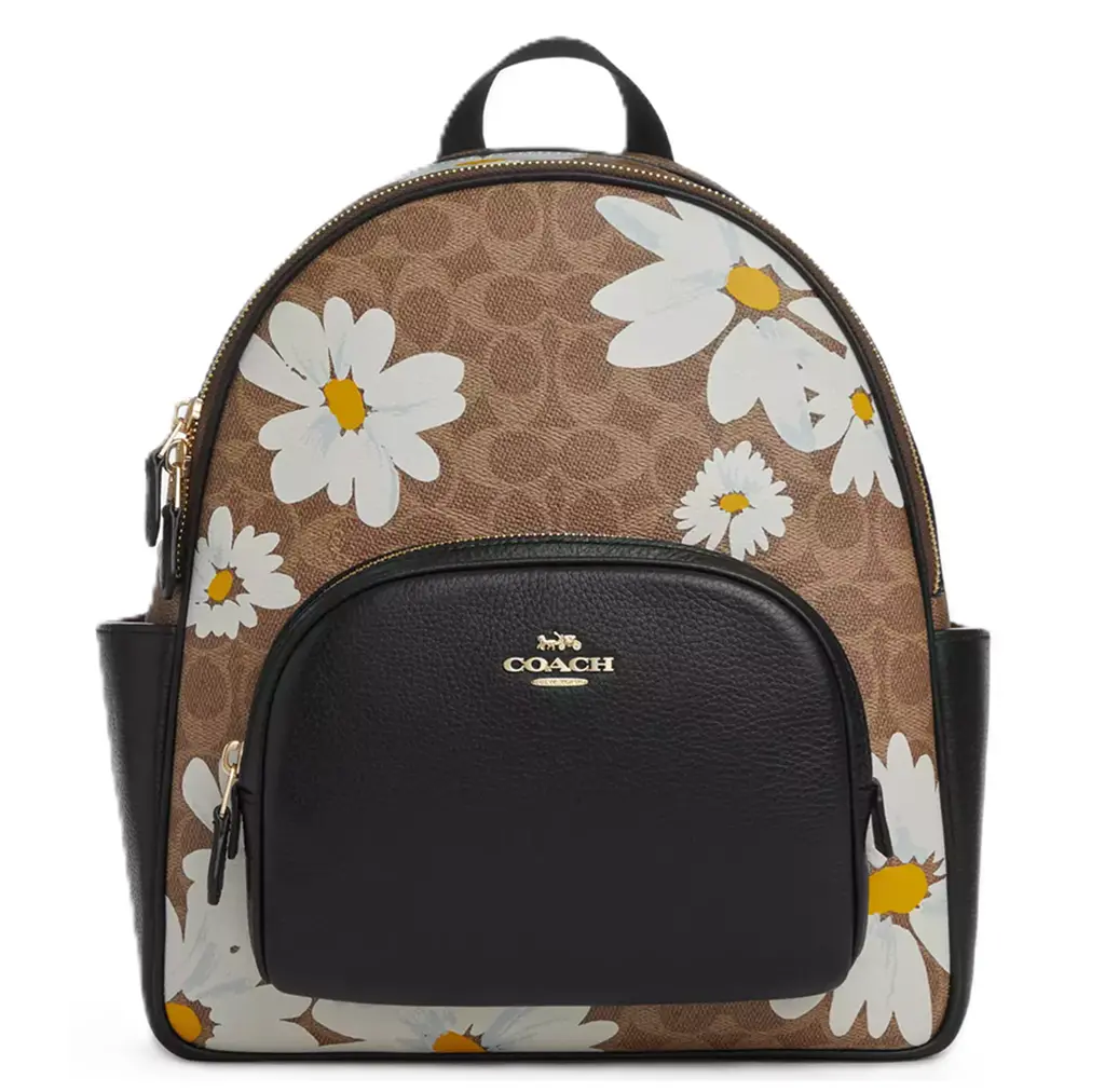 Balo Coach Court Canvas Floral Print 'Tan' CZ599-IMTAM
