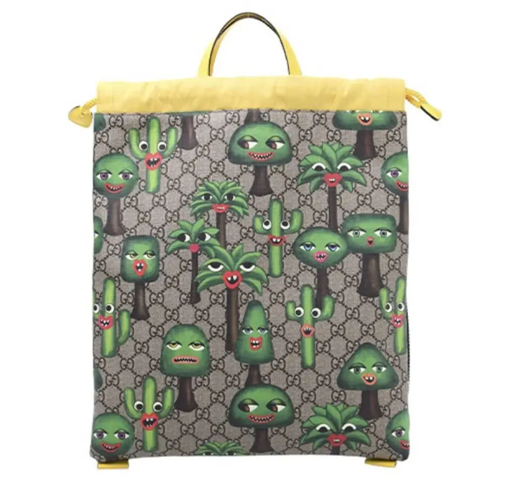 Tui Gucci x Supreme Monogram Drawstring 'Beige Ebony' 550775-HM4AN-9794