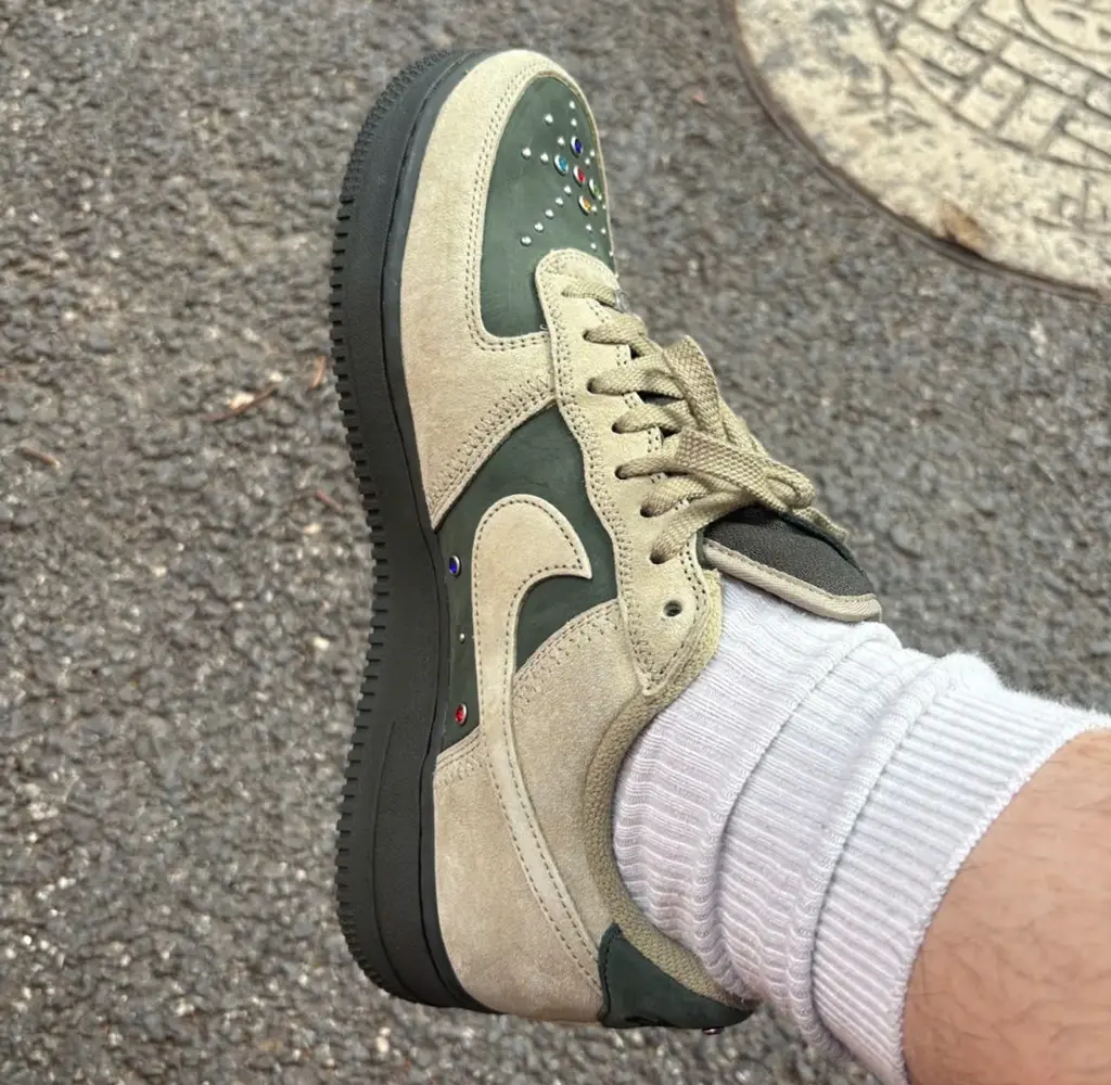 Alternative view of Giày Nike Air Force 1 Low 'Dark Army Olive Gems' HF0674-300