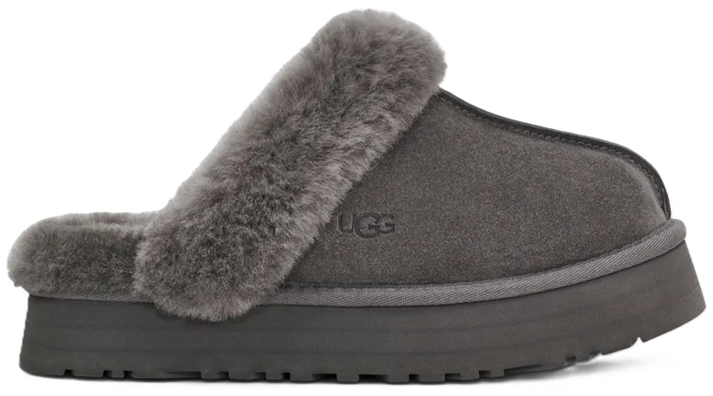 Dep UGG Disquette Fluff Slippers 'Grey' 1122550-CHRC