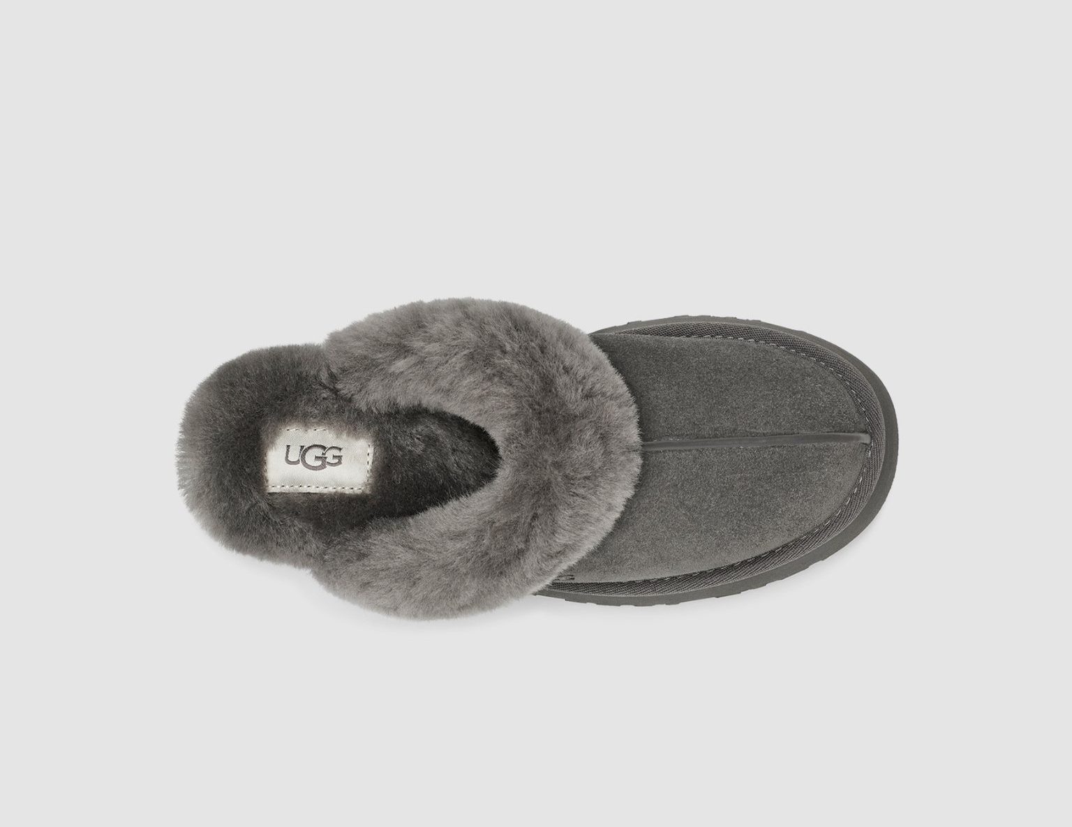 Dep UGG Disquette Fluff Slippers 'Grey' 1122550-CHRC