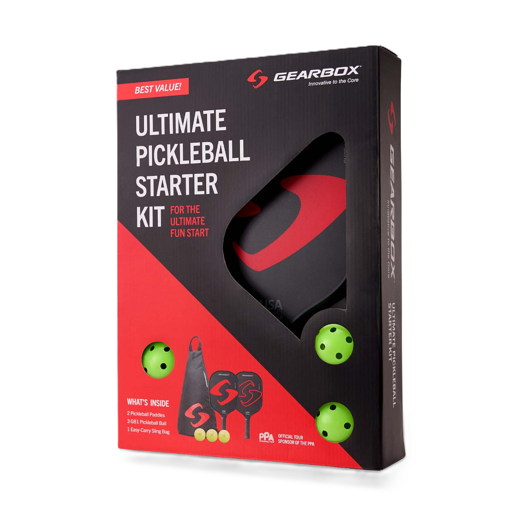 Vợt Pickleball Gearbox Ultimate Pickleball Starter Kit 'Red' - Ảnh 5
