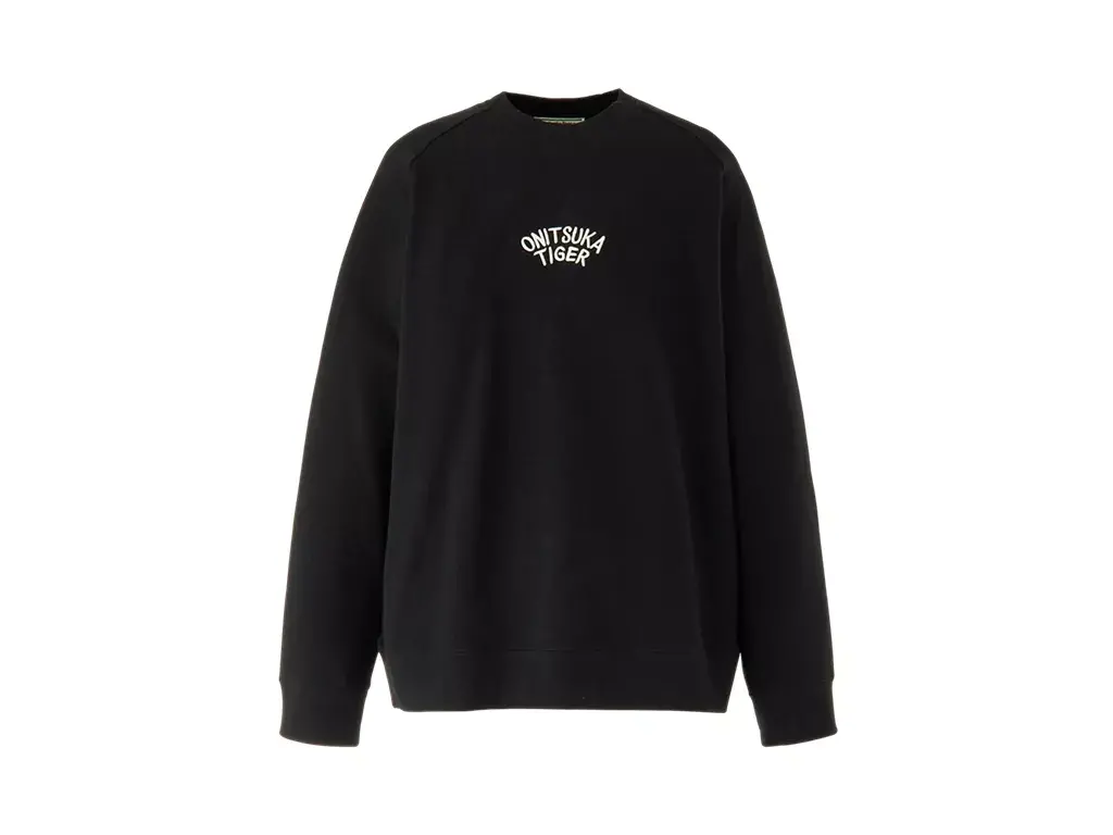 Ao Onitsuka Tiger Sweat Top 'Black Beige' 2183B165-002