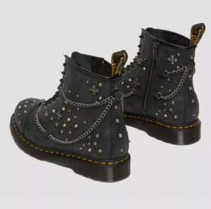 Giay Dr. Martens 1460 Studded Chain Lace Up 'Black' 27776001