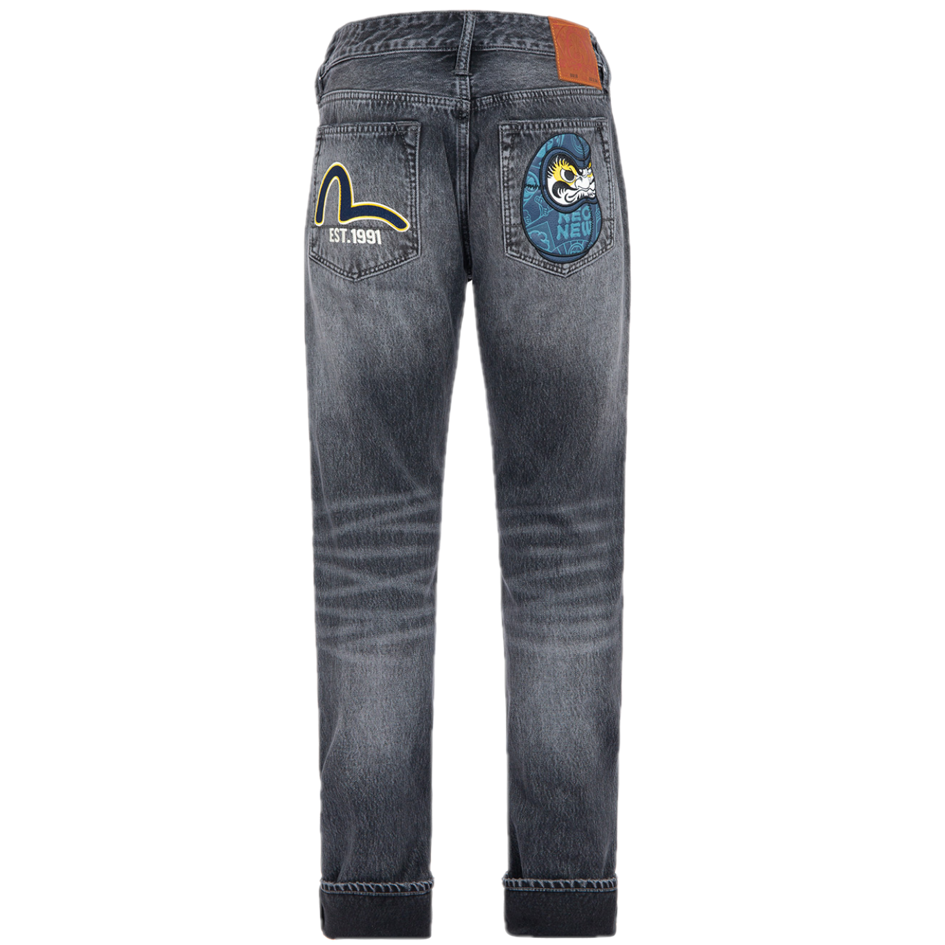 Quan Evisu Embroidered Straight 'Blue' 2EAHTM2JE12010CT