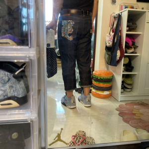 Quan Evisu Jeans Denim 'Black Blue' 2ESHTM2JE10227CT