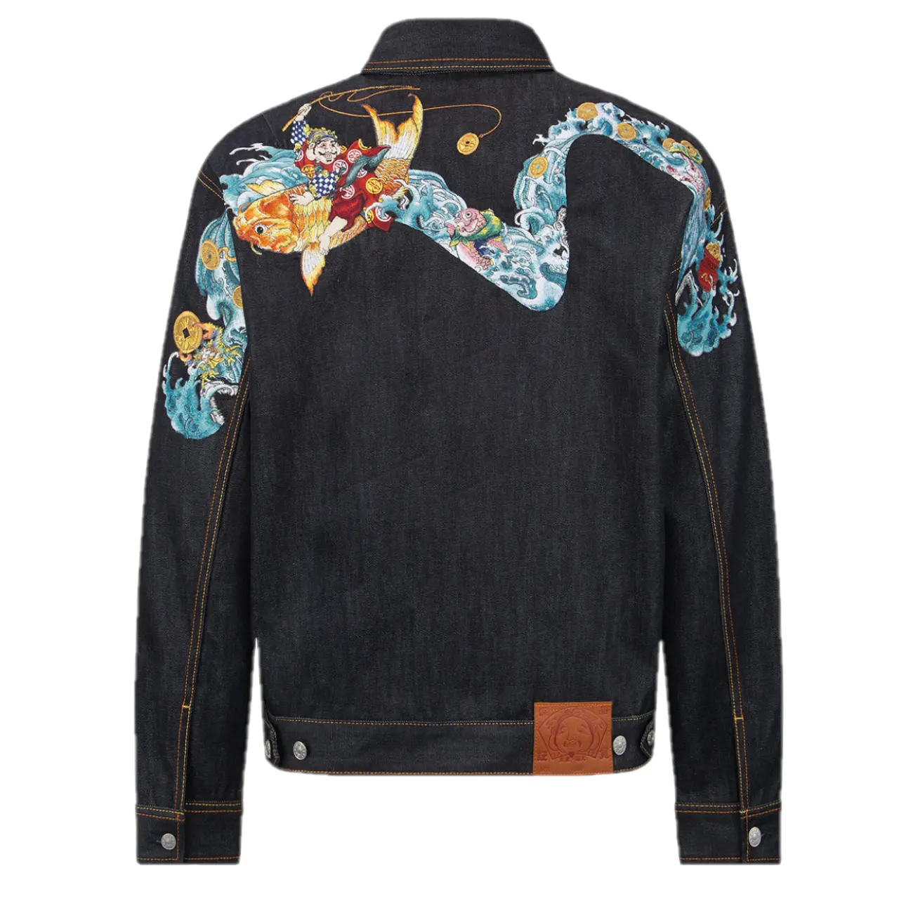 Ao Evisu Allover Godhead 'Black Blue' 2EAHTM2DJ703LFCT