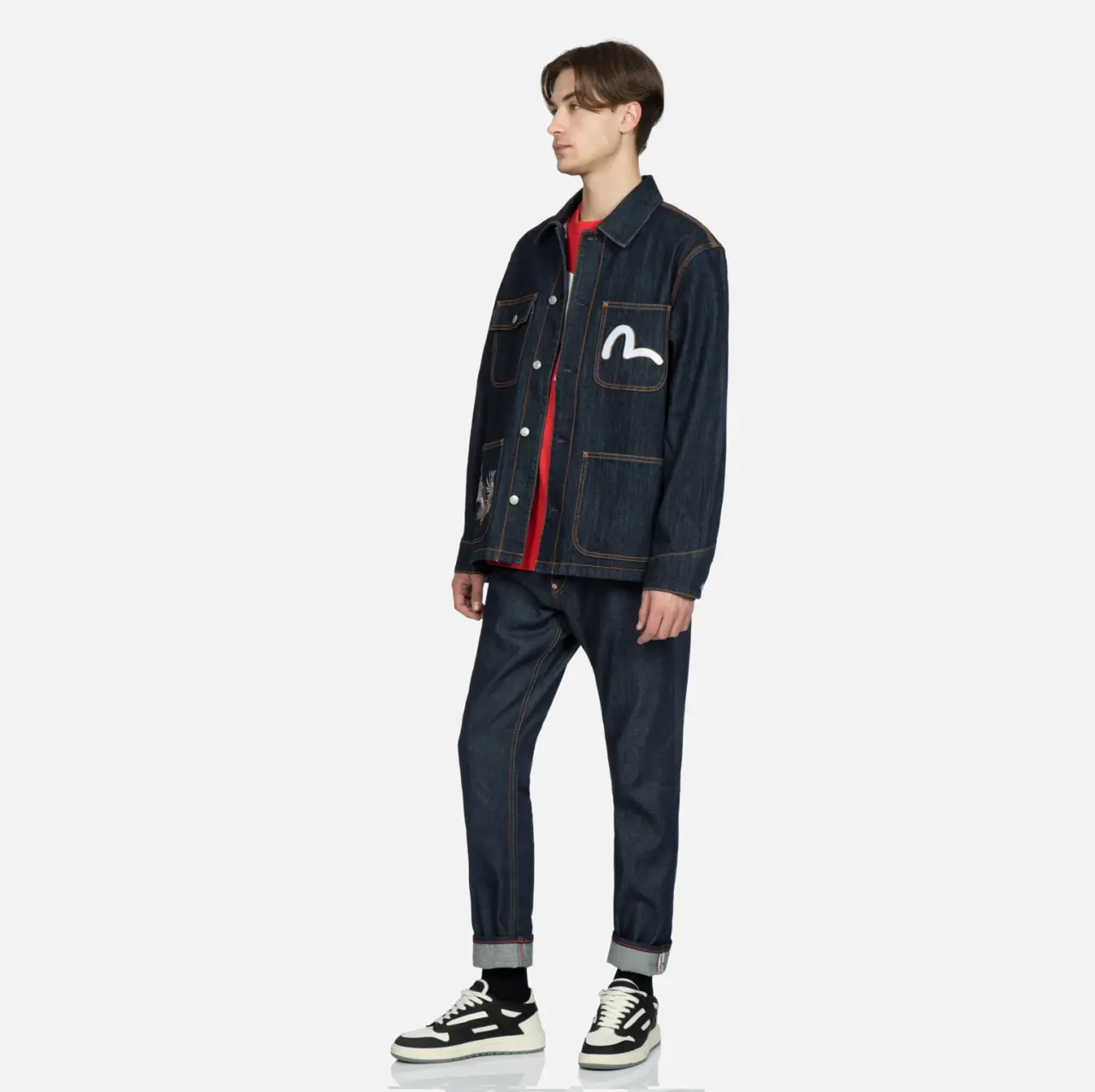 Ao Evisu Eagle And Samurai 'Blue' 2ESHTM3DJ118RXCX