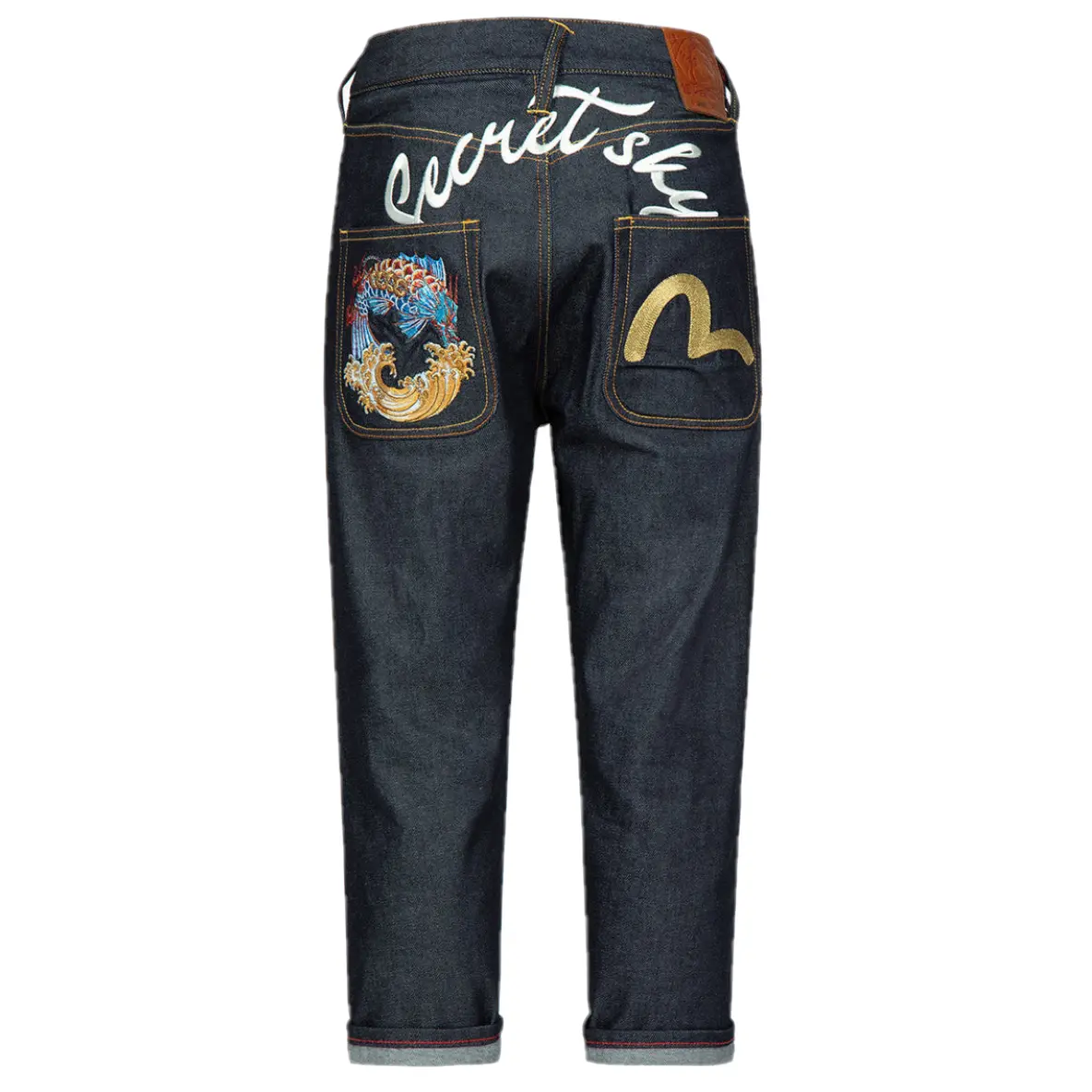 Quan Evisu Dragon-Koi And Seagull 'Blue' 2ESHTM3JE16427CX