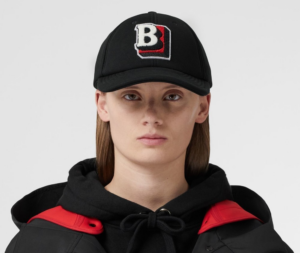 Mu Burberry Letter Graphic Cotton Baseball 'Black' 80487301