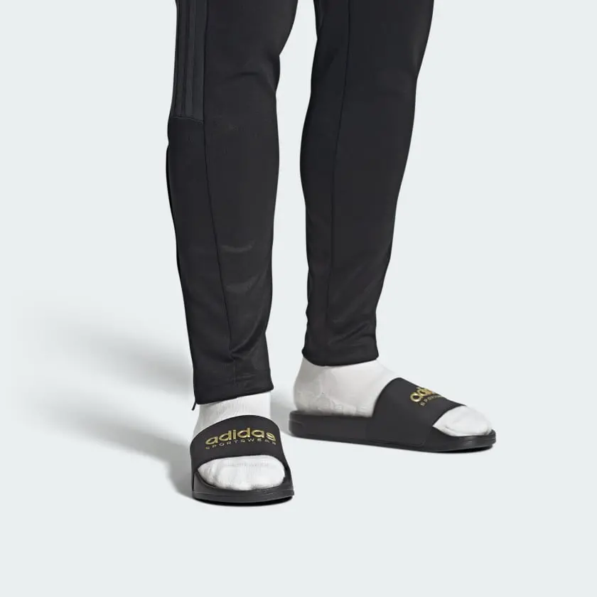 Dep Adidas Adilette Shower 'Core Black Matte Gold' II0018