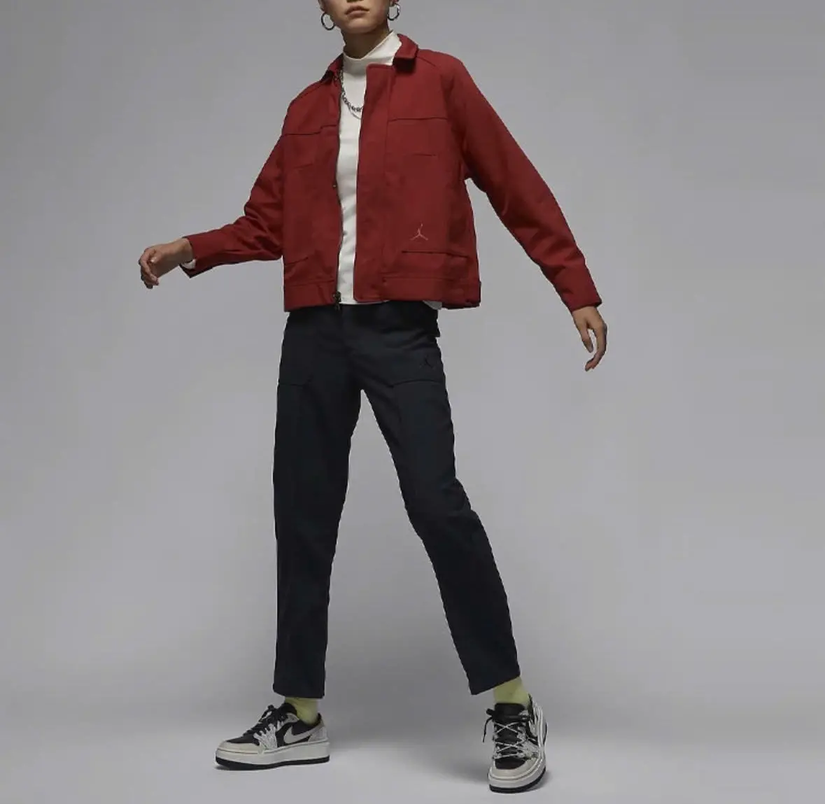 Ao Nike Jordan Solid Color Jacket 'Dune Red' FN5351-615