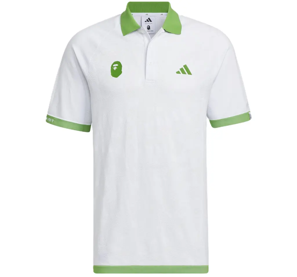 Ao Adidas Golf Relaxed Fit Polo x Bape 'White' IQ3680