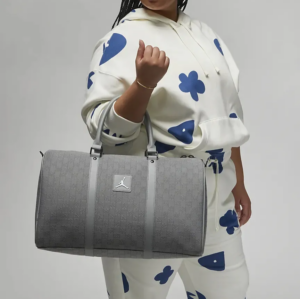 Tui Nike Jordan Monogram Duffle 'Grey White' FJ6787-010