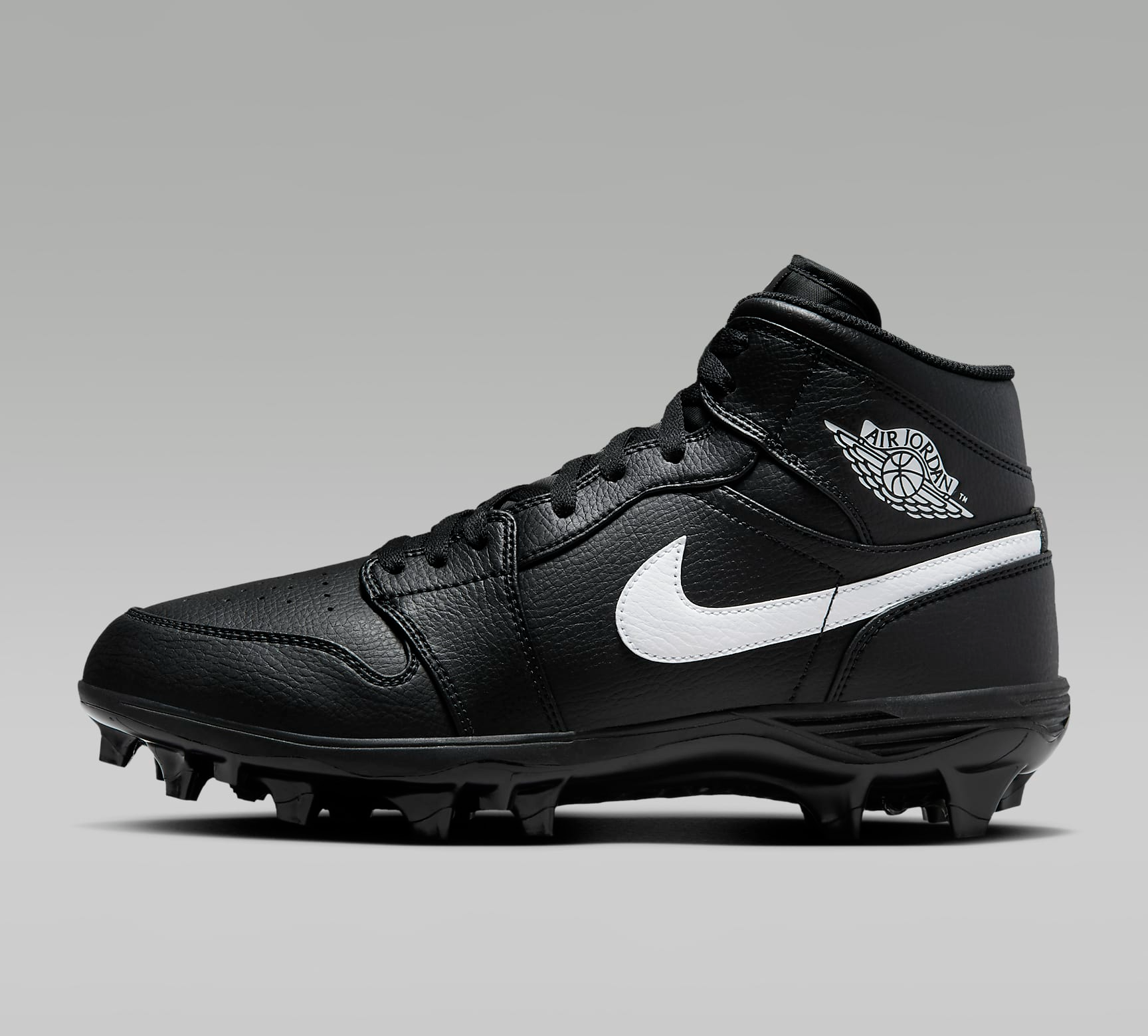 Giay Nike Air Jordan 1 Mid TD Cleat 'Black White' FJ6805-001