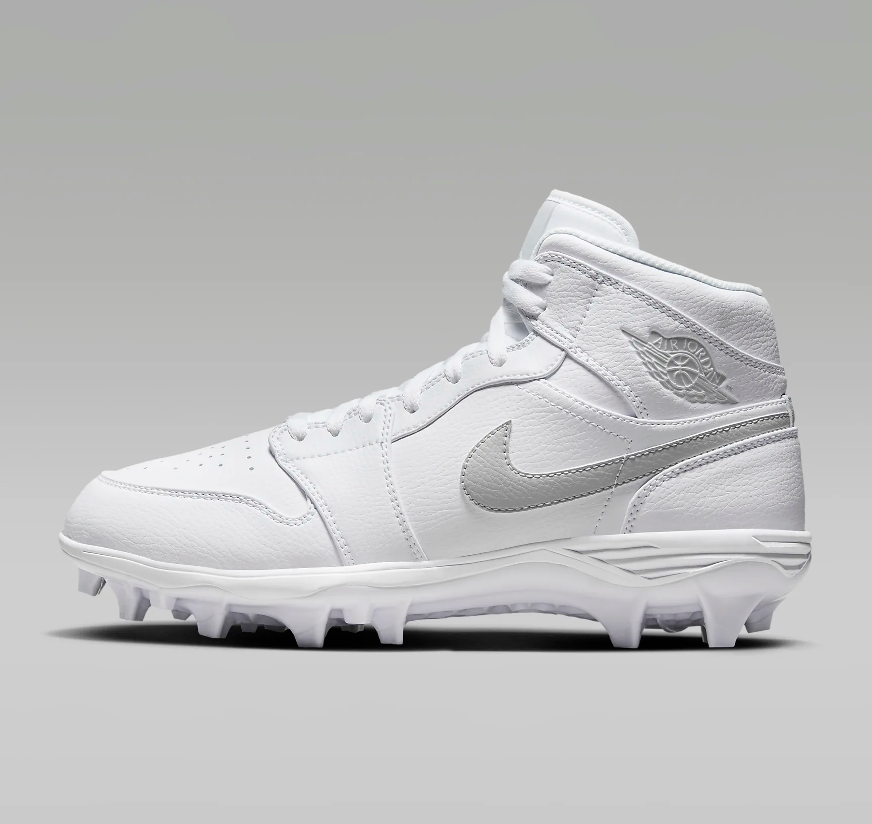 Giay Nike Air Jordan 1 Mid TD Cleat 'White Grey Fog' FJ6805-101
