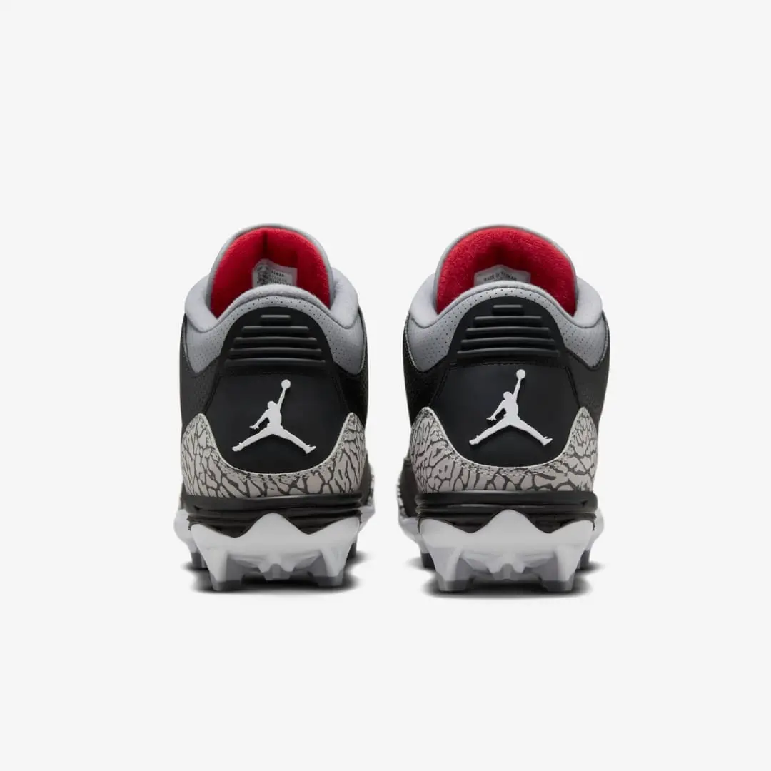 Giay Nike Air Jordan 3 Retro TD Cleat 'Black Cement' FZ8626-001