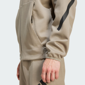 Ao Adidas ZNE Full Zip Hooded Track Jacket 'Brown' JD9600