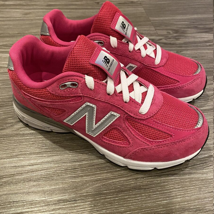 Giay New Balance 990v4 Kid 'Pink Silver' KJ990PEG