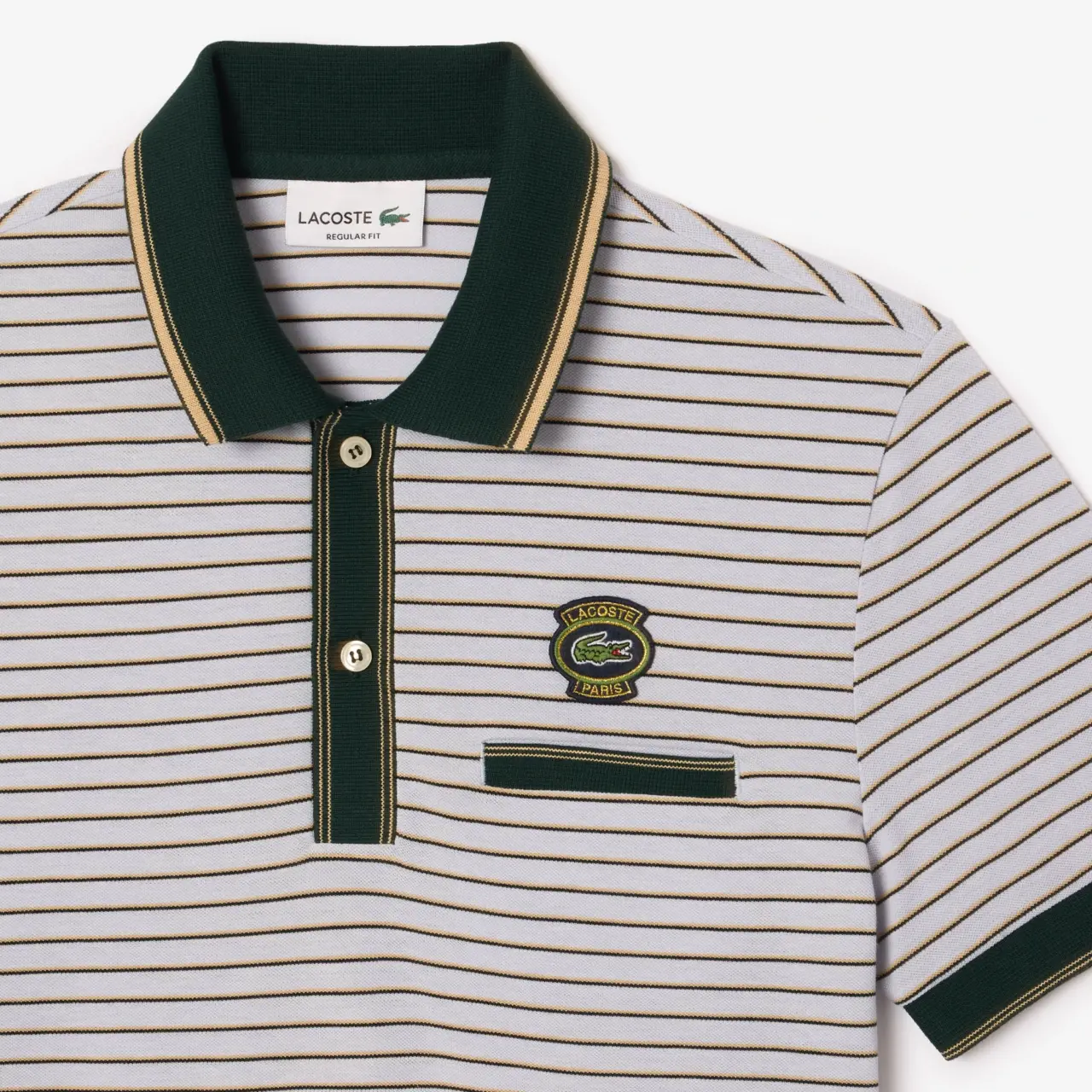 Ao Lacoste Striped Cotton 'Navy' PH1221-T69