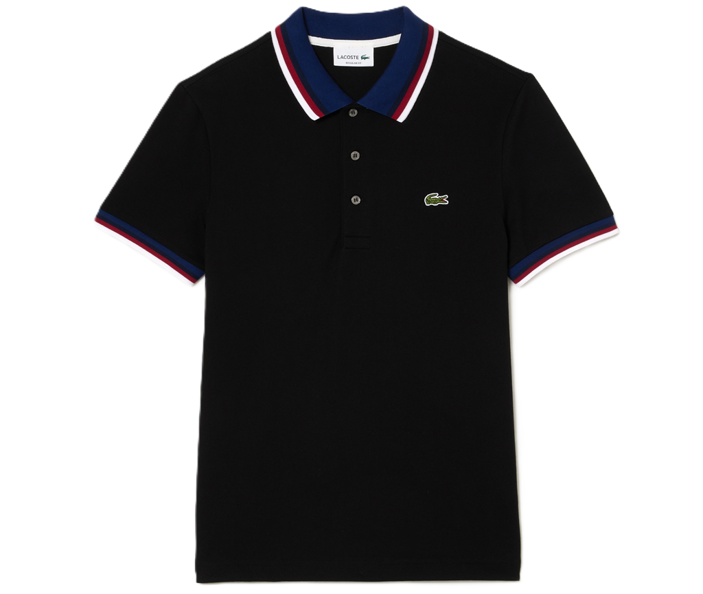 Ao Lacoste Regular Fit Stretch Mini Pique 'Black' PH3461-51-031