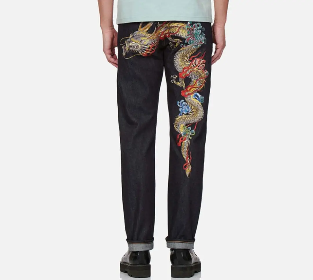 Quan Evisu Dragon Embroidered 'Blue' 2EAHTM1JE10117CT