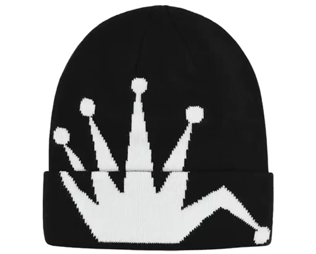 Mu Stussy Crown Jacquard Cuff Beanie 'Black' 1321159-BLAC
