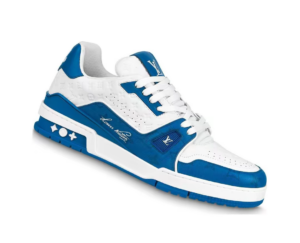 Giay Louis Vuitton LV Trainer 'White Blue' 1AANEV