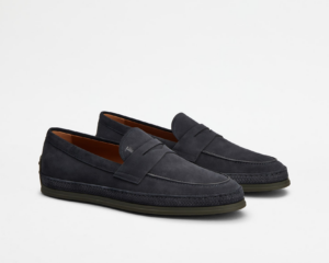Giay Tods Loafers In Suede 'Blue' XXM07L0FQ80TIQU805