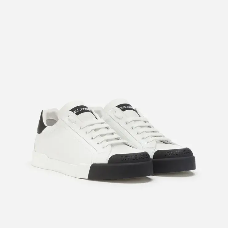Giay Dolce & Gabbana Calfskin Nappa 'White Black' CS1802AW11389697