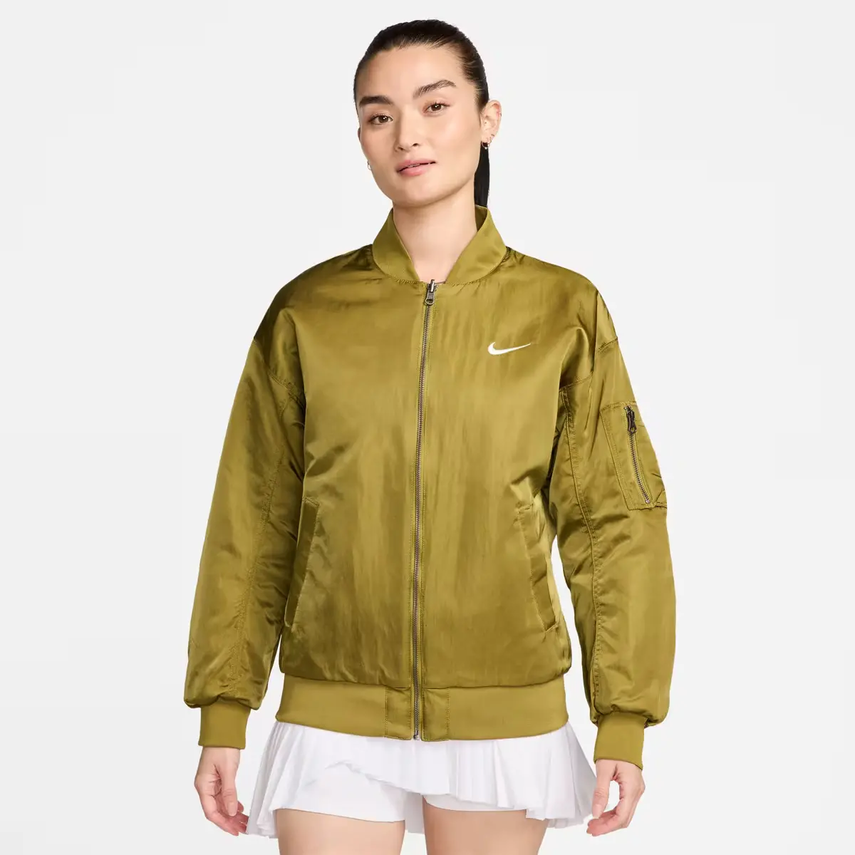 Ao Nike As W NSW VRSTY BMBR JKT 'Pacific Moss' DV7877-307