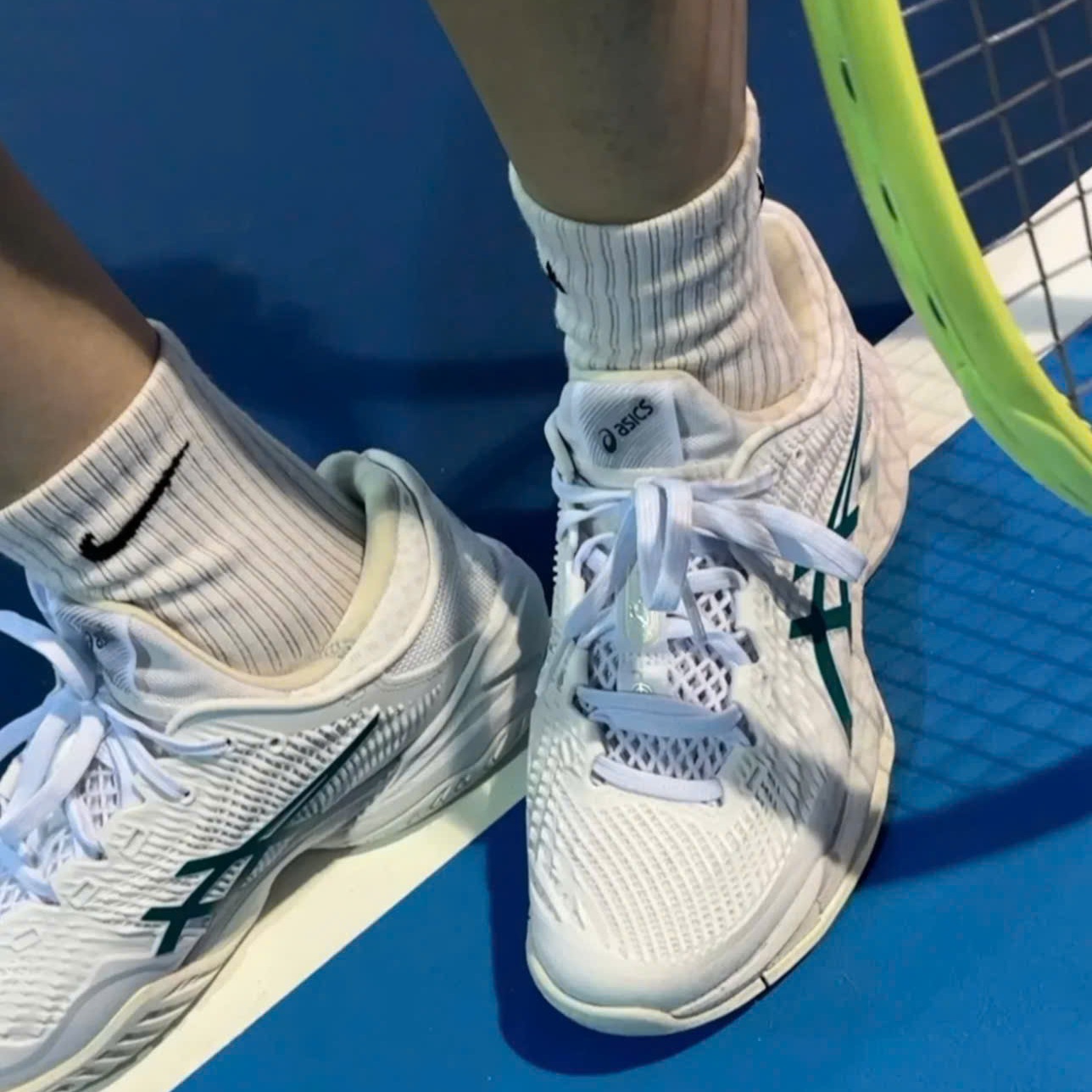 Giày Asics Court FF 3 Novak 'White' 1041A361-100 - Ảnh 4