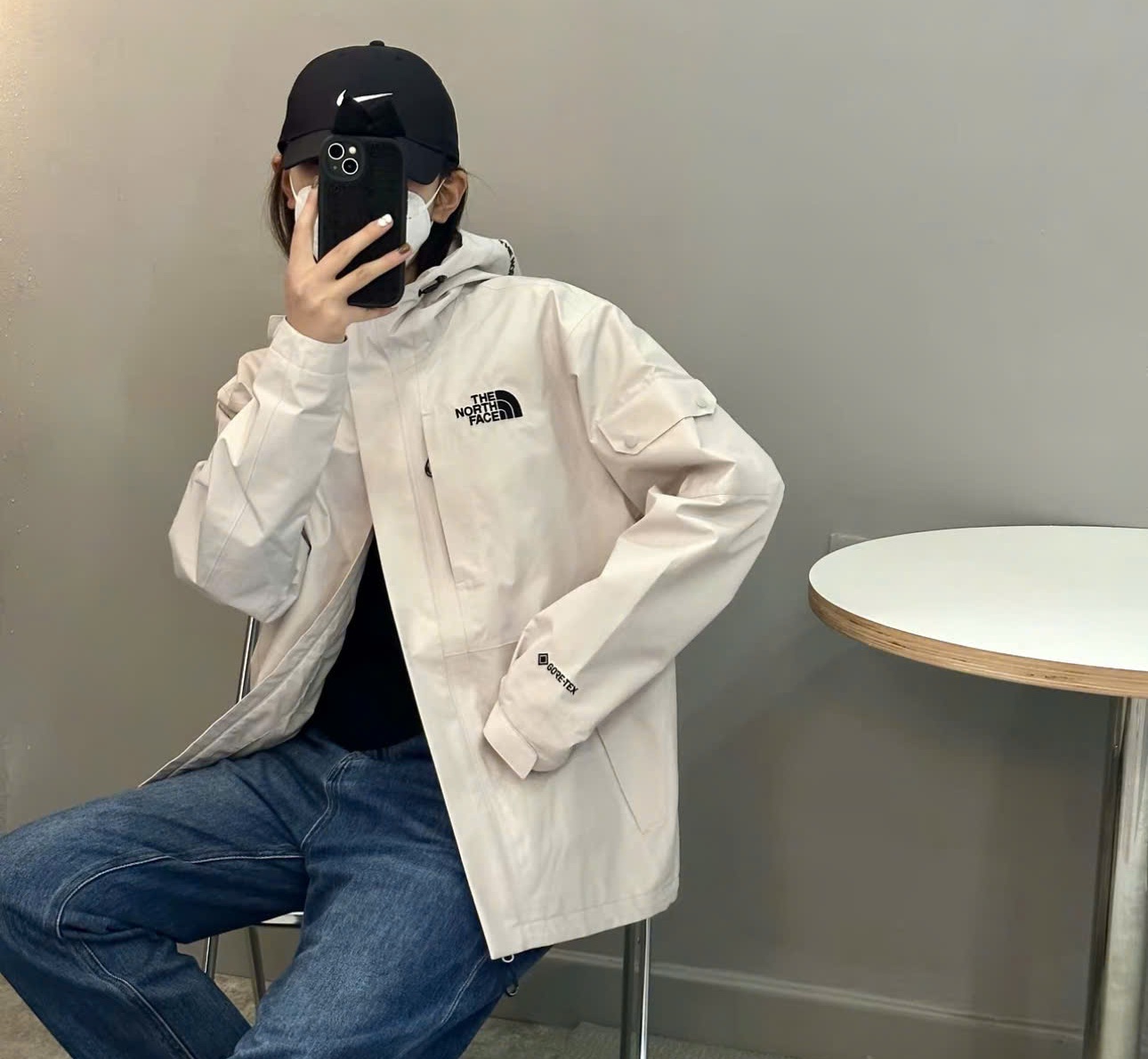 Alternative view of Áo The North Face GTX Eco Hike 'White' NJ2GP05A