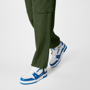 Giay Louis Vuitton LV Trainer 'White Blue' 1AANEV