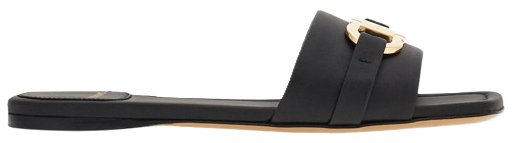 Dep Salvatore Ferragamo Flat Slide 'Black' 01G997-769636