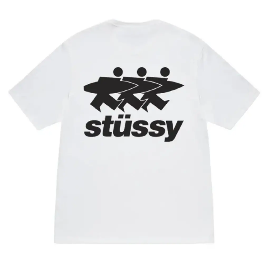 Ao Stussy Surfwalk Pig Dyed Tee 'White' 1905063