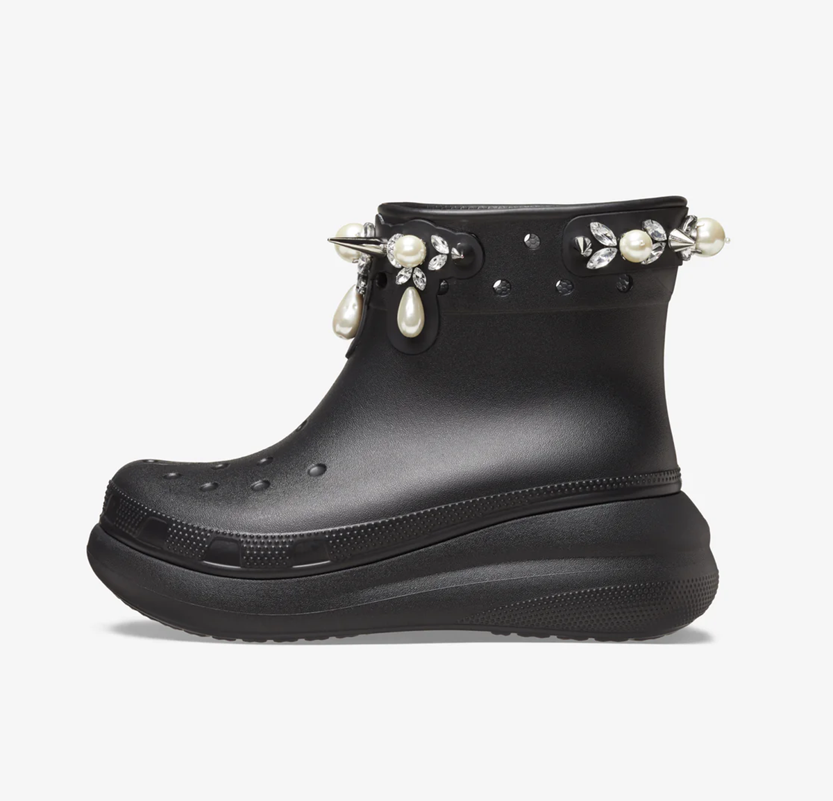Dep Crocs Crush Boot x Simone Rocha 'Black' 210143-001